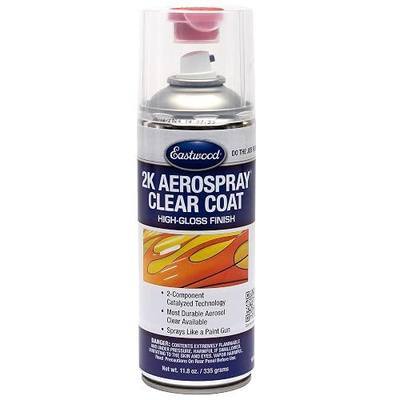 Eastwood 2k Aerosol Spray | Clear Coat Automotive Paint Aerosol Spray with Long-lasting and Durable Finish 11.8 Oz Can | Clear Coat| 1 Pack