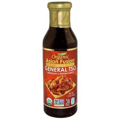 Asian Fusion General Tso Sauce, 15 Ounce - Non-GMO, Organic Certified, Kosher & Gluten Free