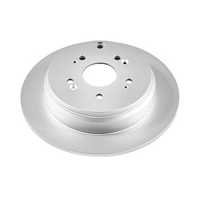 PowerStop Fully Coated Rear Brake Rotor for Acura RDX 2007-18 | Honda CR-V 2005-16 - Fully Coated Disc Rotor Upgrade, JBR1158EVC