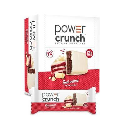 Power Crunch Protein Energy Wafer Bars, Red Velvet, 1.4 Ounce (12 Count)