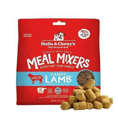 Stella & Chewy's Freeze-Dried Raw Lamb Meal Mixers- Dog Food Topper and Mixer - Made with 95% Grass-Fed Lamb, Organs & Bone - Perfect for Picky Eaters - Grain-Free - 3.5 oz