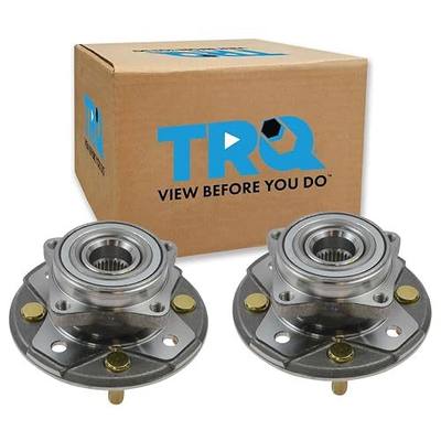 TRQ Front Left and Right Wheel Bearing and Hub Assembly Set 2 Piece