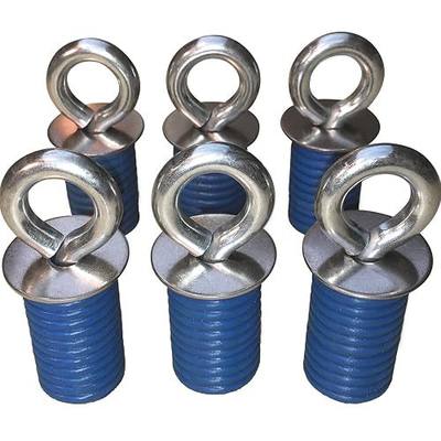 GripPRO ATV Anchors – 6 Pack Fits Polaris Lock & Ride Bed Holes on RZR & Sportsman (1" Mounts), Patented Tie Downs for Coolers, Gear & Tools – Not for Ranger/General – US Family Brand