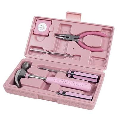 PinkTool Set,Includes – Hammer, Screwdriver Set, Pliers (Tool Kit for The Home, Office, or Car)