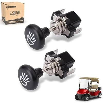 Golf Cart Push Pull Head Light Switch Universal for EZGO Club Car and Other Golf Cart Light Botton (2 Pack)