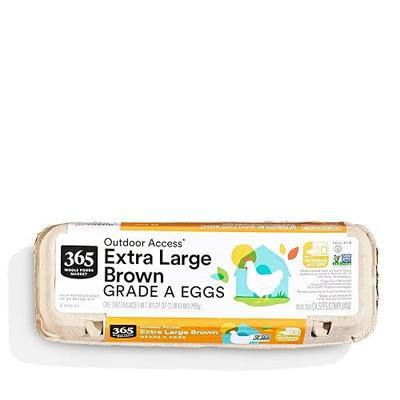 365 by Whole Foods Market, Cage-Free Non-GMO Extra Large Brown Grade A Eggs, 12 ct