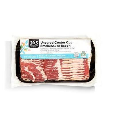 365 by Whole Foods Market, Uncured Center Cut Smokehouse Bacon, 12 oz
