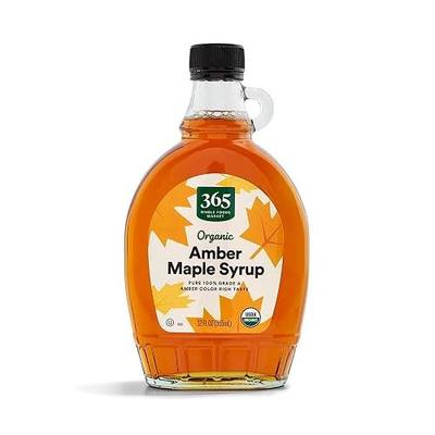 365 by Whole Foods Market, Organic Grade A Amber Maple Syrup, 12 Fl Oz