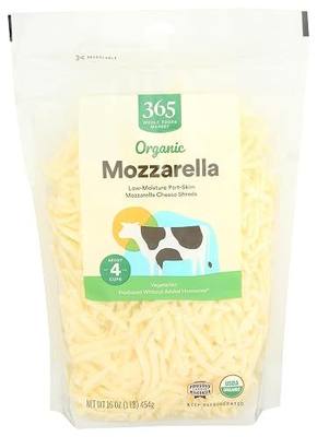 365 by Whole Foods Market, Organic Mozzarella Shred, 16 Ounce