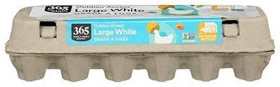 365 by Whole Foods Market, Large White Grade A Eggs, 12 ct