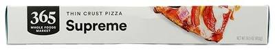 365 by Whole Foods Market, Supreme Thin Crust Pizza, 14.5 oz, Frozen