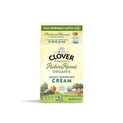 Clover Sonoma, Organic Heavy Cream, pint, 16 Oz