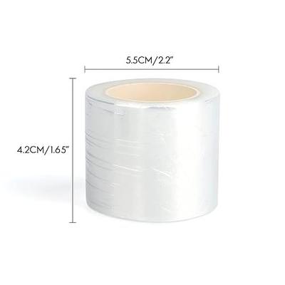 G2PLUS 3 Pack Disposable Eyebrow Plastic Wrap Preservative Film, Makeup Supplies Wrap Cover Tape Roll - 600 Meters