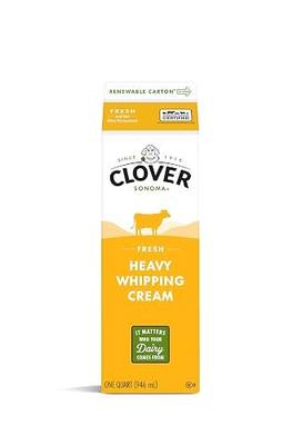 Clover Sonoma, Heavy Cream, quart, 32 Oz