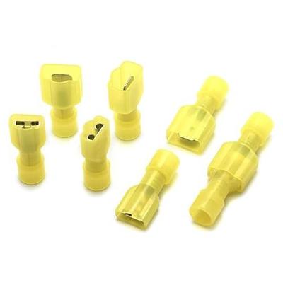 DZS Elec 30 Sets A.W.G. 12-10 24A Fully Insulated Wire Connector Quick Disconnects Electrical Wiring Female and Male Spade Nylon Wire Crimp Terminal