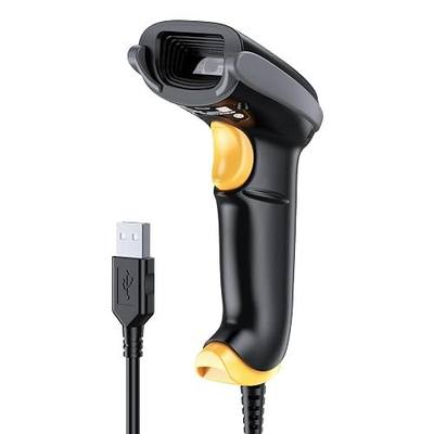 TEEMI T22N-AU 2D USB Barcode Scanner for Windows Mac Linux POS, No Stand | Handheld QR Data Matrix Reader, PDF417 Maxi IMB OCR Scan, Screen Imager, Global Shutter, Data Parse