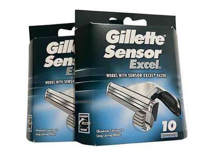 Gillette Sensor Excel Cartridges - 10 ct, Pack of 2