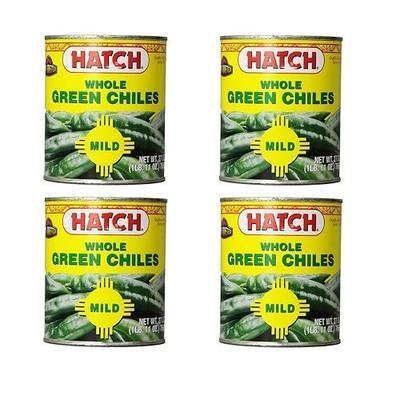Hatch Chili Company Hatch Whole Green Chilies, 27-Ounce (Pack of 4)