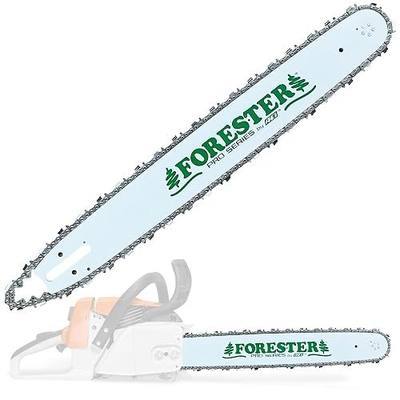 FORESTER 20" Replacement Chainsaw Bar & Chain Combo - 20in Length, 3/8” Pitch, .050 Gauge, D025 Mount, 72 Drive Link - Replacement Chain Saw Parts Kit For Stihl