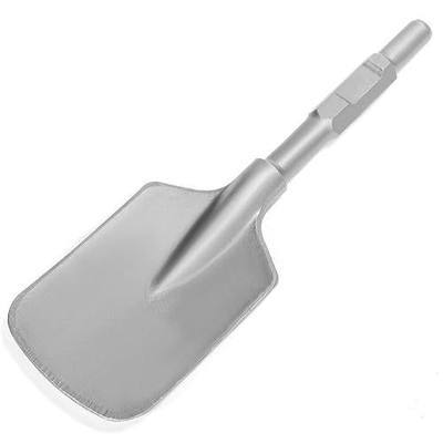 XtremepowerUS Clay Spade Jack Hammer Bit 1-1/8" Hex Asphalt Scoop Shovel Head Demolition Construction Concrete Breaker Punch for Gardening, Landscaping, Concrete, Bricks, and Sand