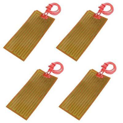 4 PCS Film Heater Plate Adhesive Pad, Icstation PI Heating Elements Film 24V 30W Strip Heater Adhesive Polyimide Heater Plate 45mmx100mm