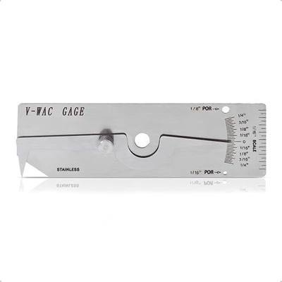 WeldingStop V-WAC Undercut Gauge Biting Edge Welding Guage for Welder Inspection Single Weld Gauge Measure Inspection Tools Porosity Size/amount Inspection Tools Inch Stainless Steel | Inch Undercut Gage for Weld Inspection Measures Porosity Size & Amount in Inch Units for Welding Quality Control