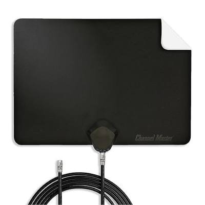 Channel Master FLATenna - Indoor Digital HDTV Antenna, 12' Coaxial Cable, Superior Reception Range & Signal Reliability, Supports 4K Smart TVs, OTA Broadcast & NextGen TV, Easy Install
