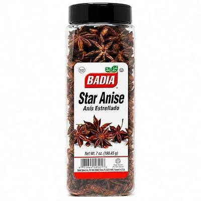 Badia Star Anise, 7 oz – Whole Aromatic Pods for Cooking & Baking | Whole star anise pods add warm licorice flavor to teas, baked goods, broths, braises, and authentic international recipes