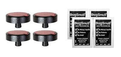 Ant Proof Legs for Trays- Attach Under Any Tray to Create an Ant Free Pet Feeding Station; No Liquid Moat, Waterless; Keep Ants Out of Kitchen Trash Can, Sweets, Dog and Cat Food Bowls