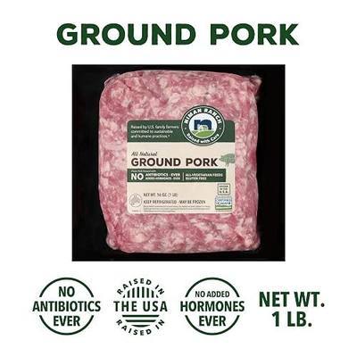 Niman Ranch, All Natural, Ground Pork, 1 lb