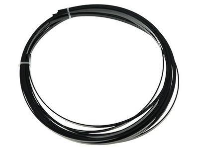 KAISH 5pcs Black Acoustic Classical Guitar Binding Purfling Strips ABS Binding Strip 1650x5x1.5mm