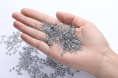10000 pcs/Pack Wedding Table Scatter Confetti Crystals Acrylic Diamonds 4.5 mm Rhinestones for Wedding, Bridal Shower, Vase Beads Decorations (Light Gray)