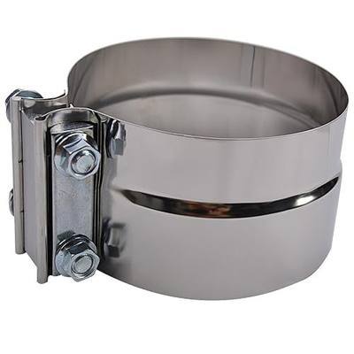 4 inch Exhaust Clamp, 304 Stainless Steel Lap joint Band clamps (1 Pack) | ROADFORMER 4 Exhaust Band Clamp for 4" OD to 4" ID Pipe, Muffler Clamp, Turbo Downpipe, Catalytic Converter Repair