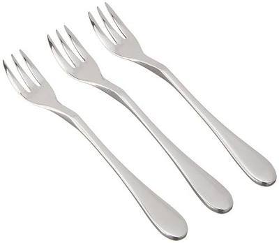 Knork Mini Original Cocktail forks - 4.75" Dessert for Canapés and Hors d'oeuvres - Shiny, Mirrored Finish - Set of 6