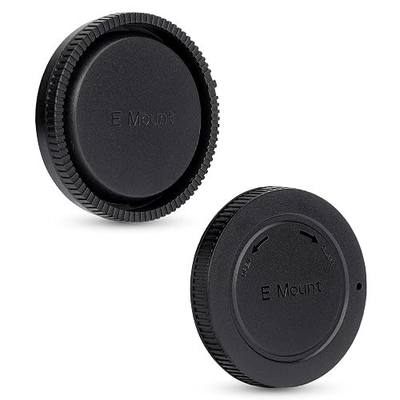 JJC E-Mount Body Cap & Rear Lens Cap Cover for Sony A7V A7 IV III A6700 A7C | for A7 A7II A7III A7IV A7S III A7R II III IV A7R V VI A7CR A7CII A6600 A6400 A6100 A6000 ZV-E10 II ZV-E1 & More Camera & Lens