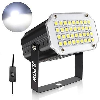 Halloween White Strobe Light,Super Bright 36 LED Mini Strobe Lights for Party Sound Activated Strobe Lights,Best for Parties Club Disco KTV Bar Xmas Show (No Remote)