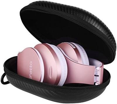 Ifecco Portable Carrying Case, Waterproof Zipper Hard Case Travel Bag, Fit for Over-Ear Headphone (Headphone not Include) for N3, V5 Model, Black