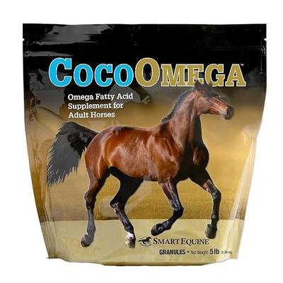 SmartEquine CocoOmega Granular, 5 lb, 33 Servings | Horse Supplements for Skin, Hoof, & Coat Health | Omega-3 Fatty Acids | Optimized Ratio of Fatty Acids