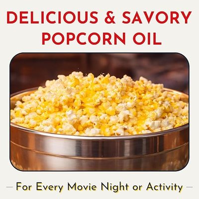 Wabash Valley Farms Coconut Popcorn Oil – Real Theater Butter Flavored Coconut Oil – Accessories For Popcorn Kernels, Theater-Style Snacks At Home, Certified Kosher Pareve – (30 oz)