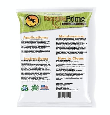 Coconut Fiber Bedding Substrate for reptiles, amphibians, or invertebrates