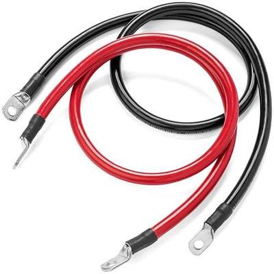 Spartan Power Battery Cable 4 Foot 2 Gauge AWG Wire Set 5/16" M8 Made in USA