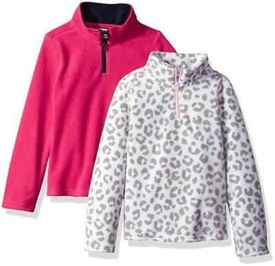 French Toast Girls' Long Sleeve Microfleece 2-Pack