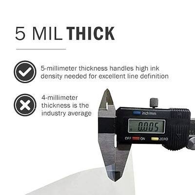 Ecotex® Waterproof Inkjet Transparency Roll (24" x 100') - 5 Mil Transparency Film for Silk Screen Printing, Waterproof Inkjet Film Rolls for Screen Printers - Screen Printing Supplies