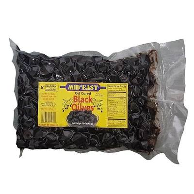Mid East Oil Cured Moroccan Black Olives 32oz (907g) (2 Packs)