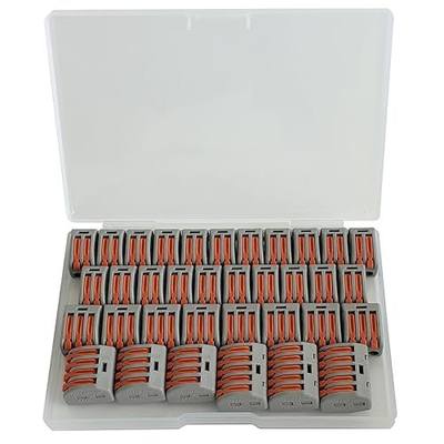 35PCS Lever Wire Connectors Nuts Assortment Kit 28-12 AWG, Compact Insulated Terminals for Quick Disconnect Compact Splicing Electrical Connectors
