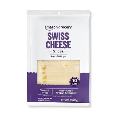 Amazon Grocery, Swiss Cheese, 8 Oz, 10 Slices