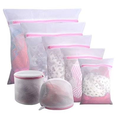 GOGOODA Mesh Laundry Bags for Delicates Durable Protective Wash Bags | Travel Storage Bags for Intimates Lingerie, 7PCS (1XXL, 1XL,1L,1M,1S,2 bra bags)