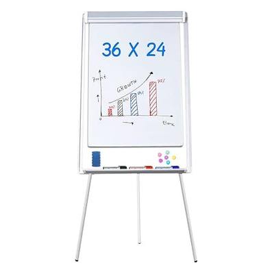 maxtek Easel White Board - Magnetic Tripod Whiteboard Portable Dry Erase Board 36 x 24 inches Flipchart Easel Board Height Adjustable, 3' x 2' Portable White Board