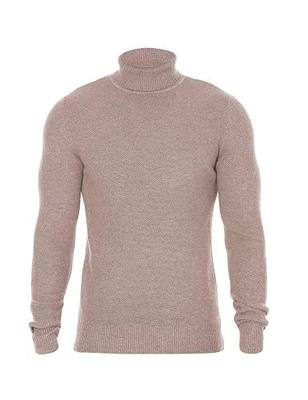 Rocorose Men's Long Sleeve Essential Turtleneck Sweater Pullover