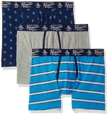Original Penguin Men's Cotton Stretch Fashion 3 Pack Boxer Brief